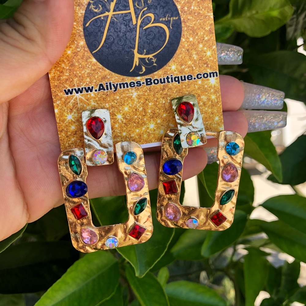 ♦️Ruby Earrings - Picture 2 of 4